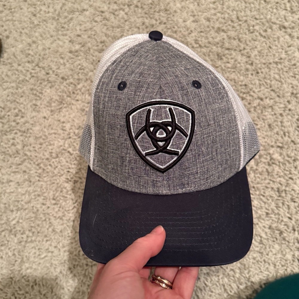 Gray and Black Logo Cap